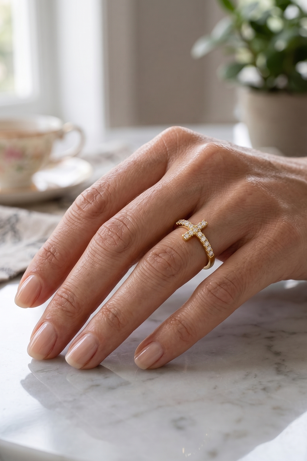 Bague Croix OR II - Boutique Chretienne