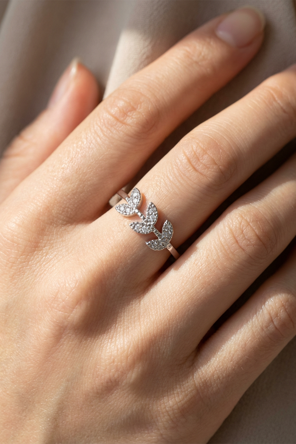 Bague Femme Argent Bague Epi Zirconium