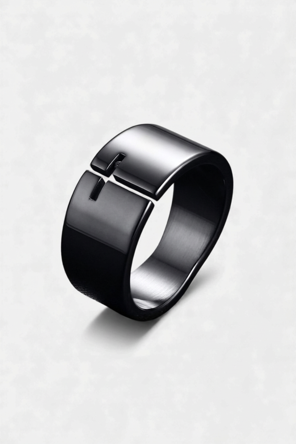 Bague Homme Croix Creuse