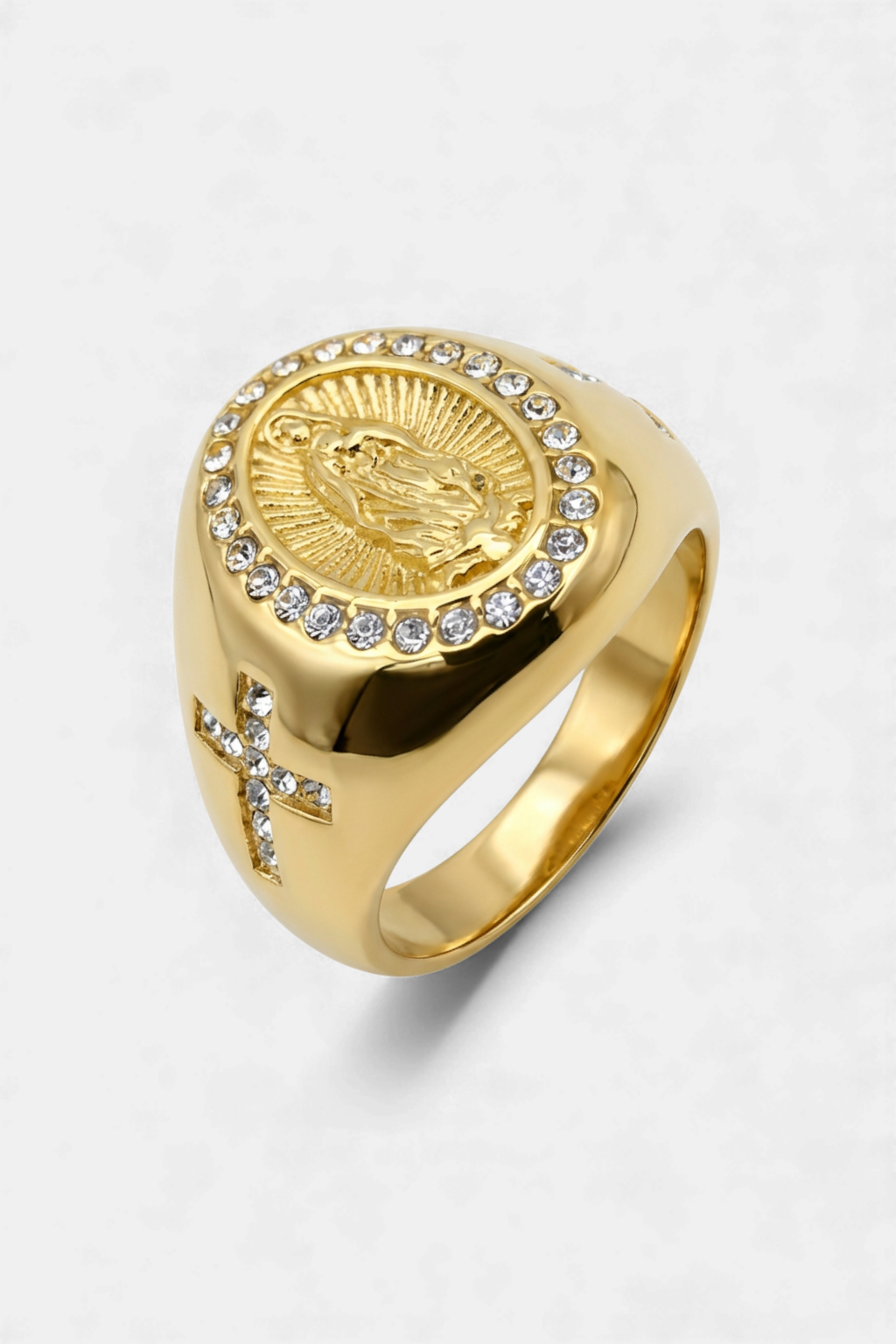 Bague Religieuse Or Vierge Marie