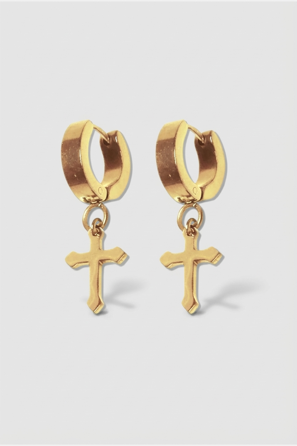 Boucles D'Oreilles Croix ALIENOR Or