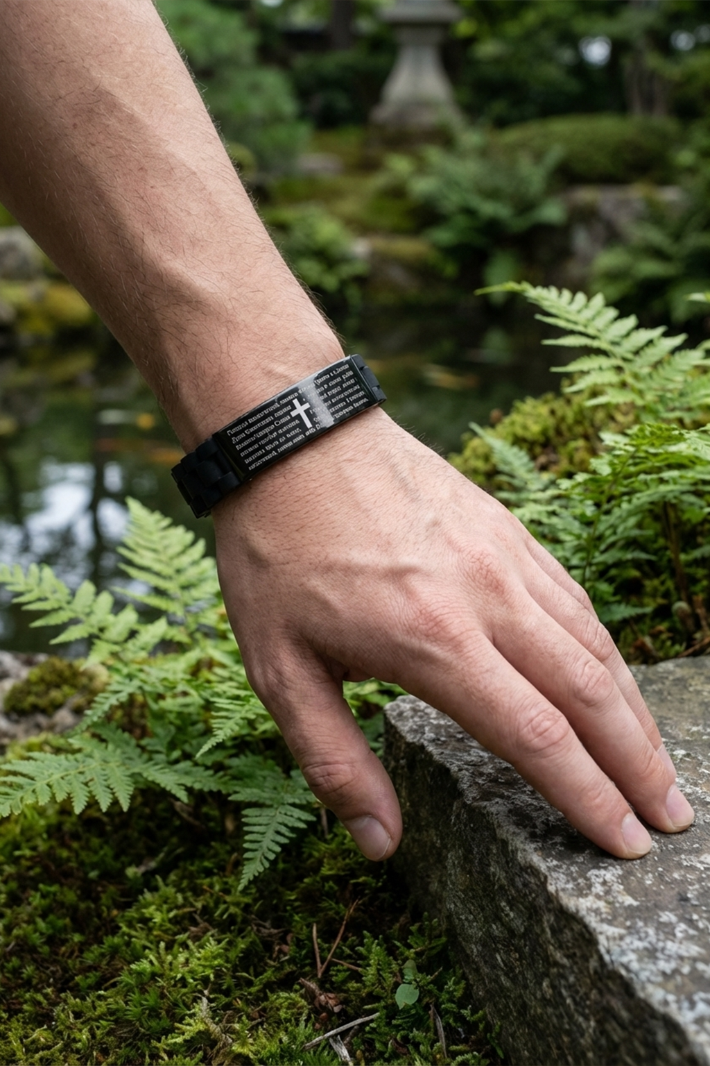 Braccialetto nero<br> La preghiera del Signore