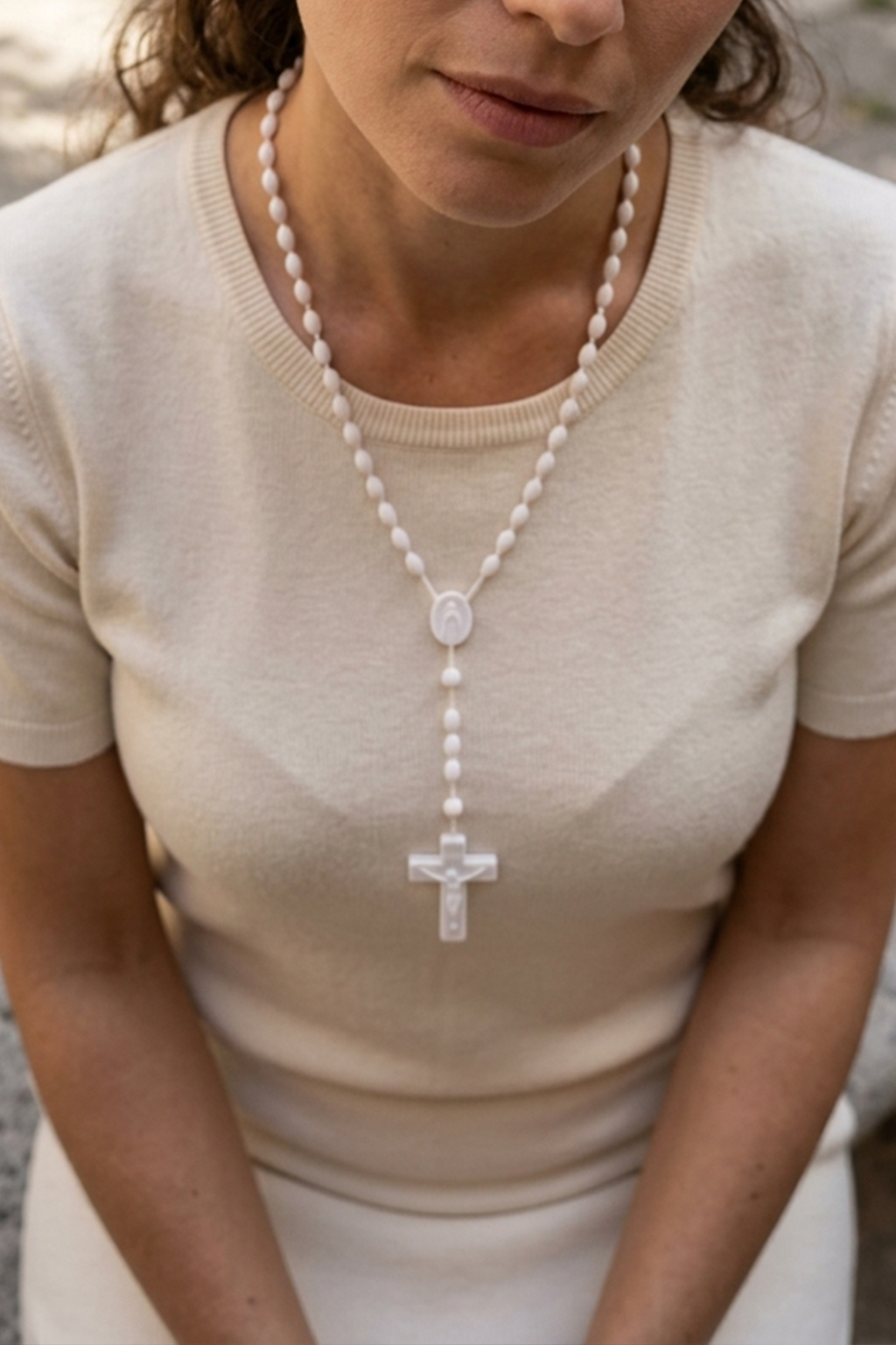 Chapelet Blanc II - Boutique Chretienne