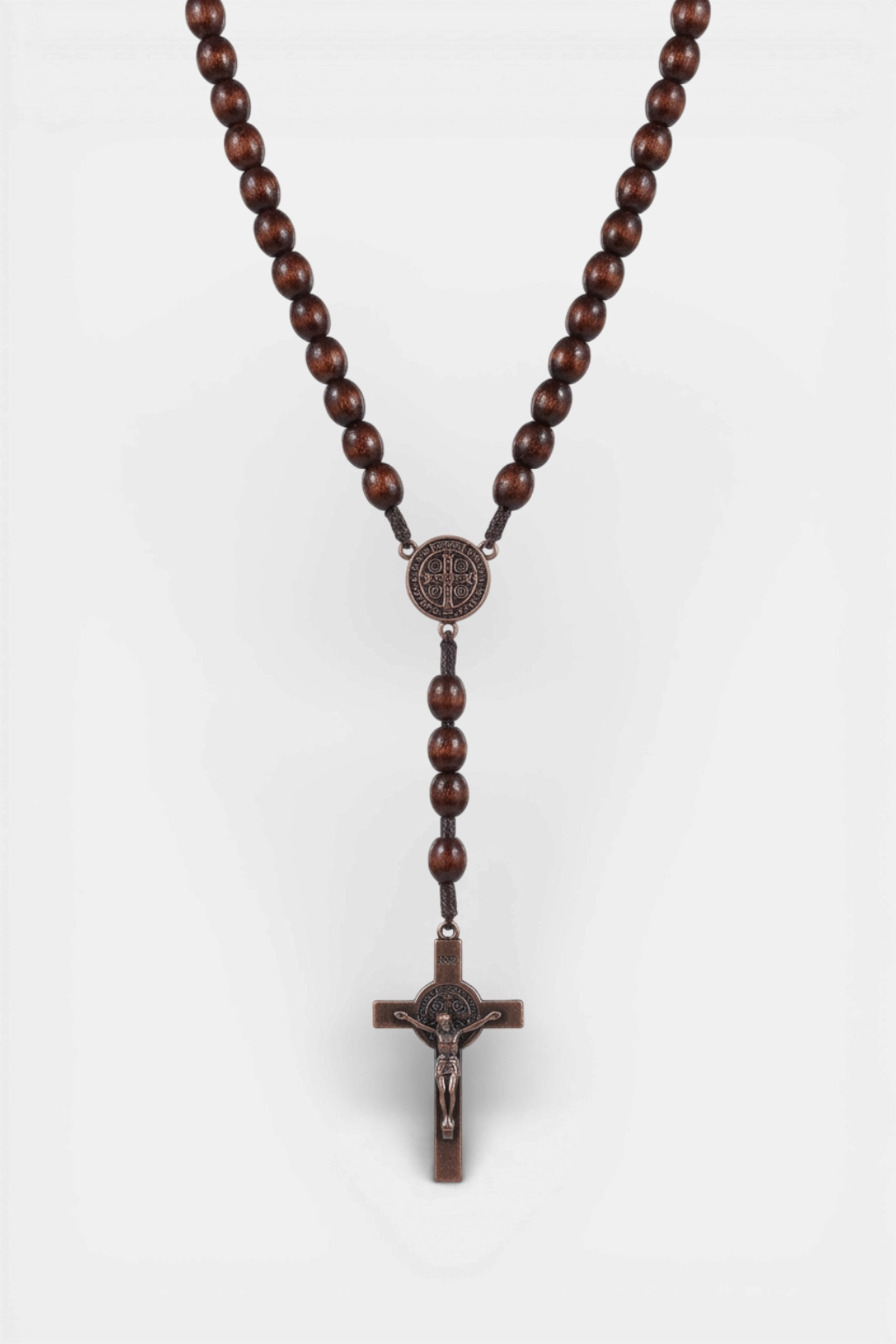 Terço de madeira e corda