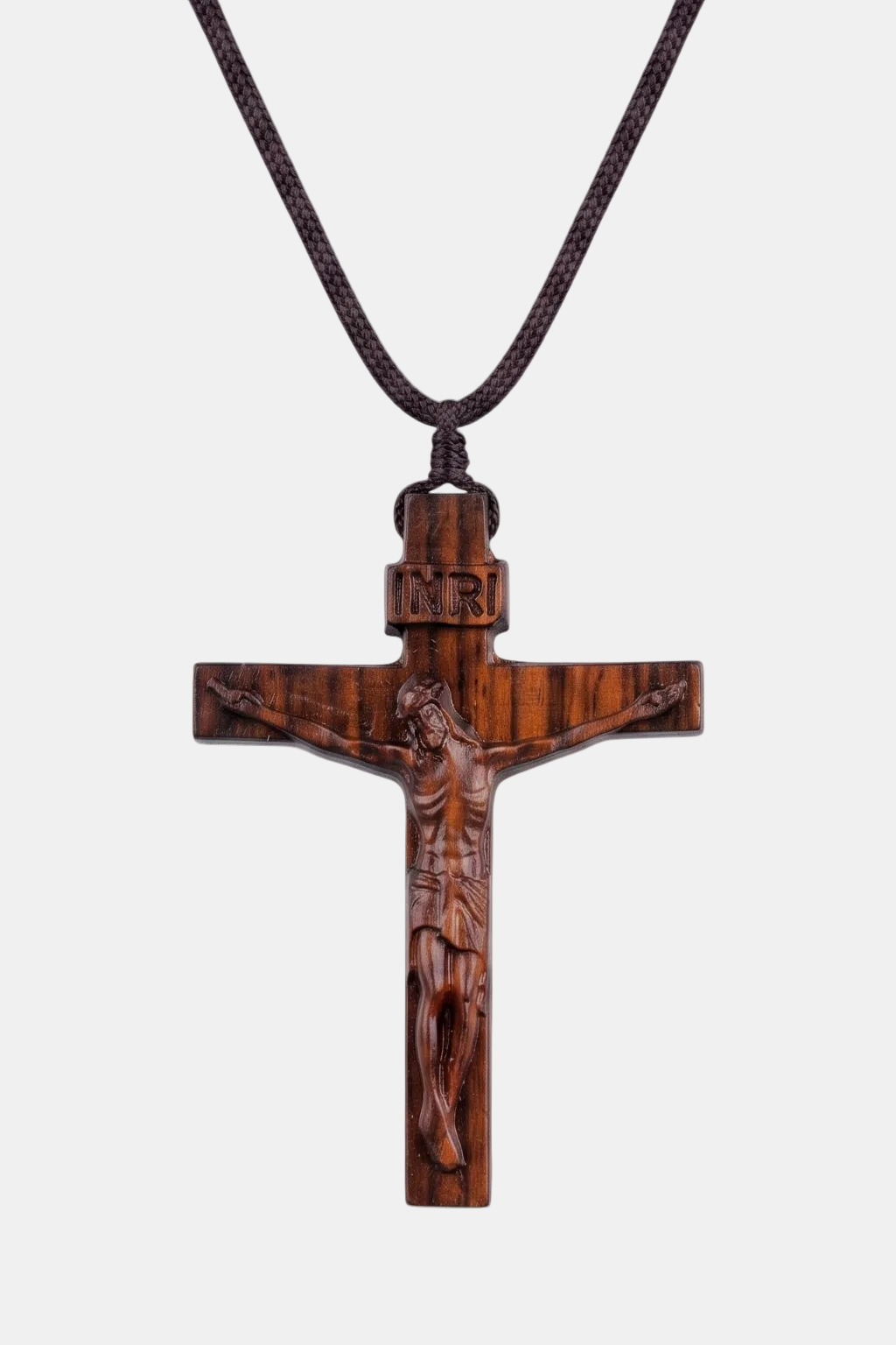 Collier Croix Bois - Boutique chretienne
