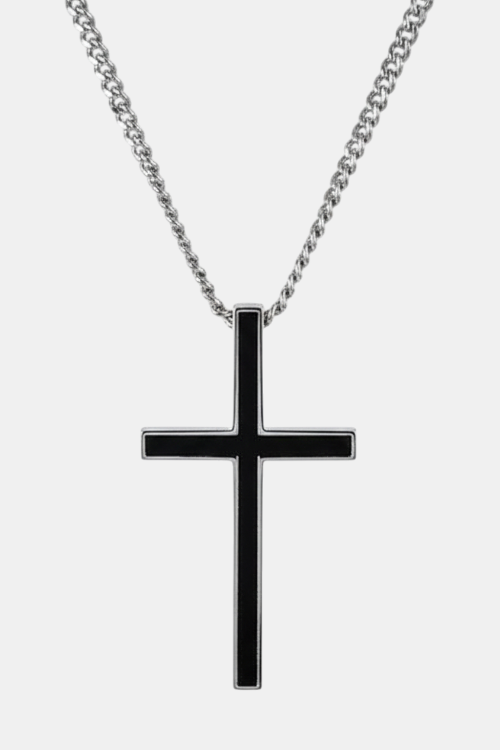 Collier Croix Croix En Acier Homme