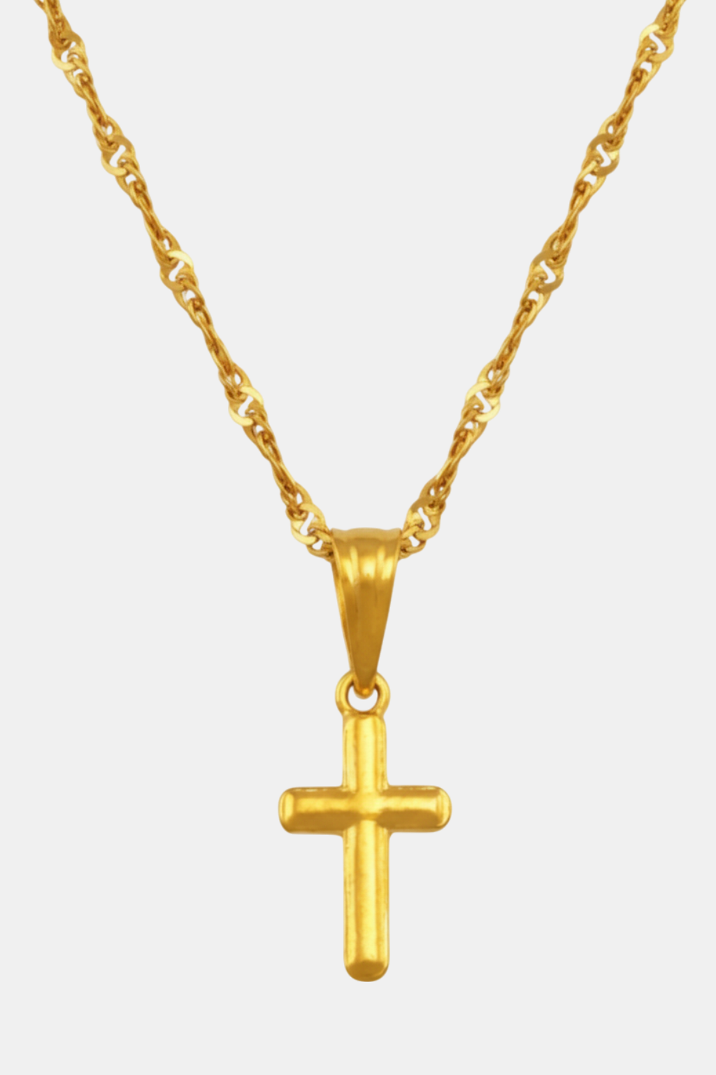Collier Croix Femme Petite Croix Dorée