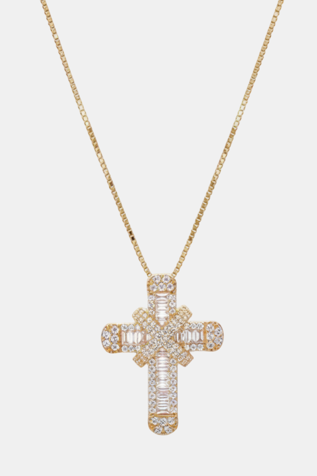 Collier Croix Femme Petite Croix en Diamant