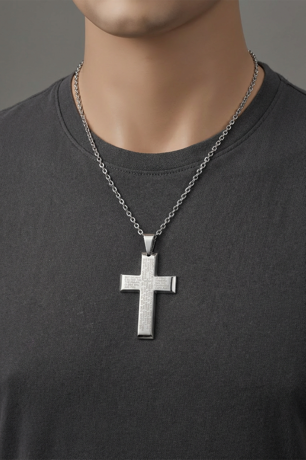 Collier Croix Bijoux De Prière Du Seigneur