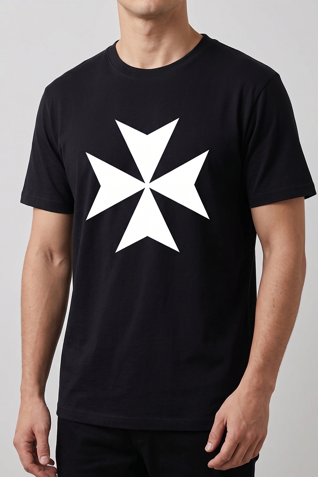 T-shirt Croix Malte - Boutique Chretienne