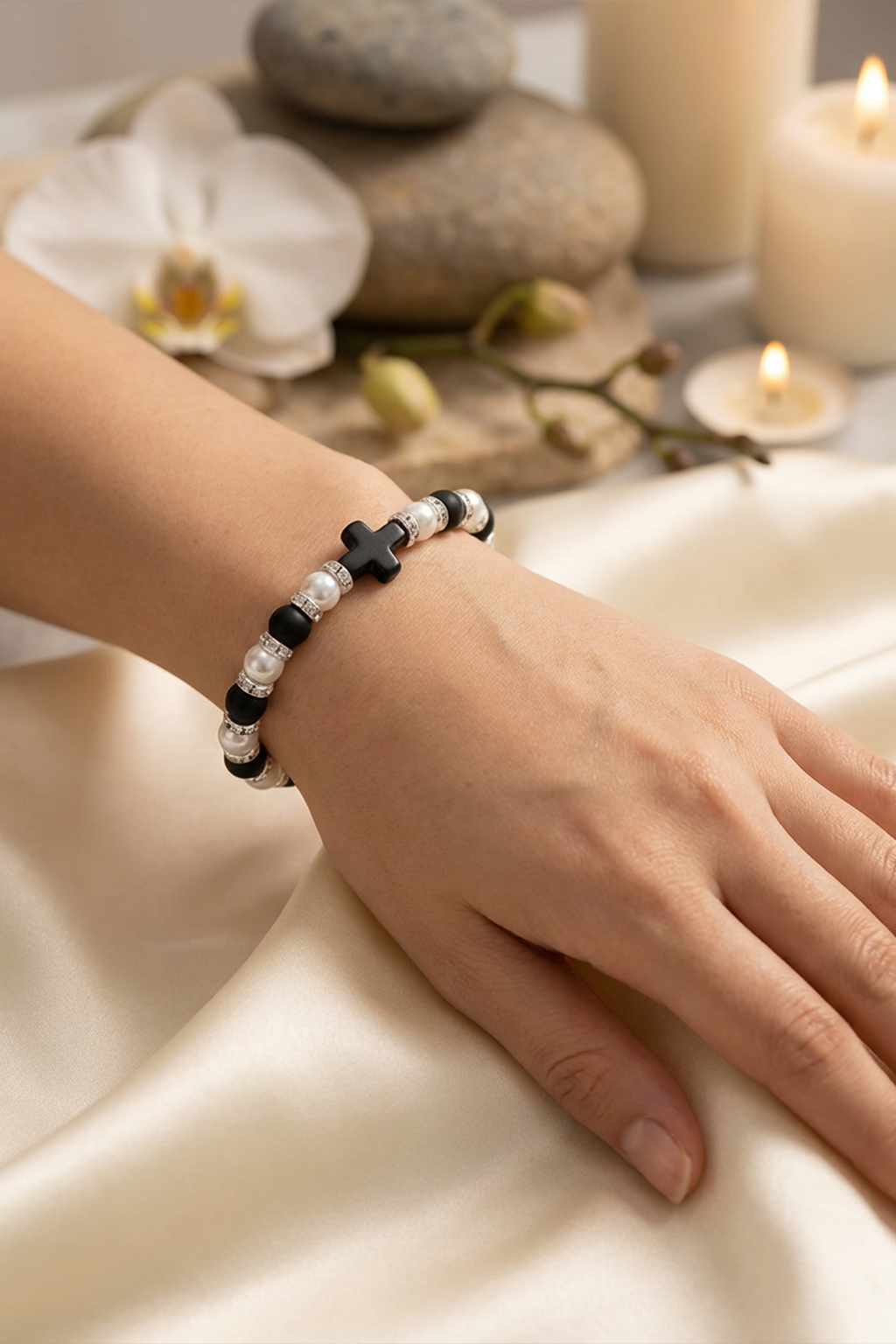 Chapelet Bracelet Argent