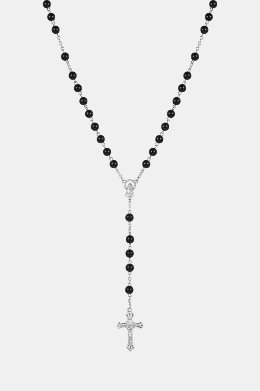 black rosary beads