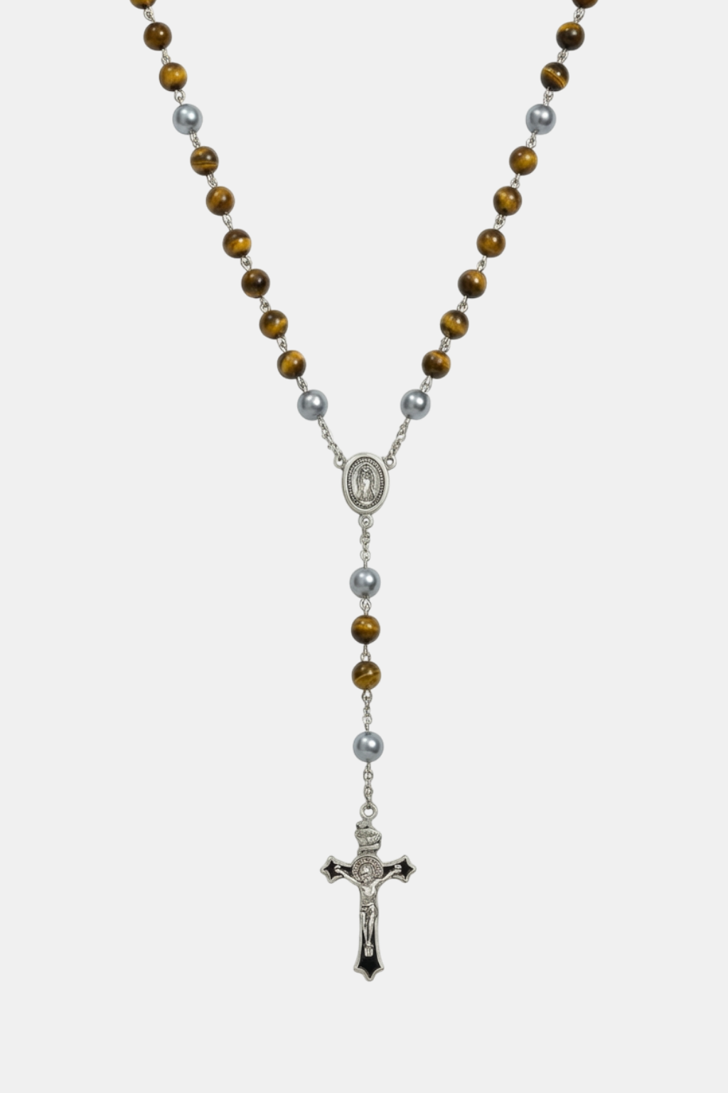 tiger eye rosary beads