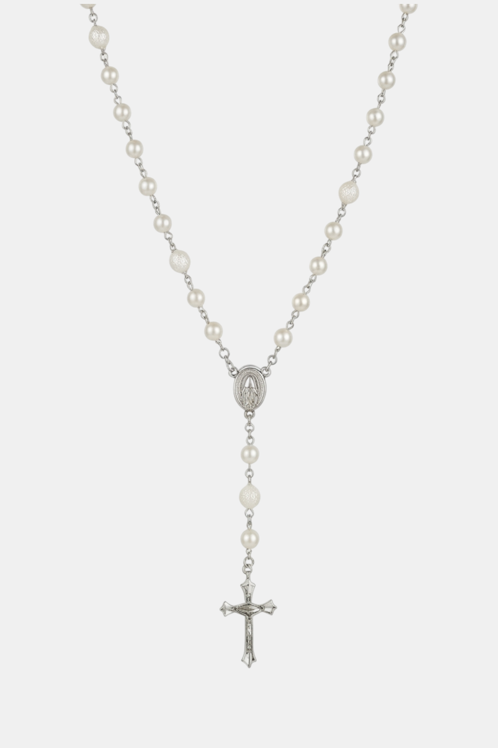 white pearl rosary