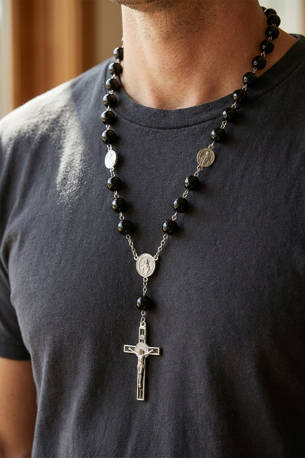 black pearl rosary