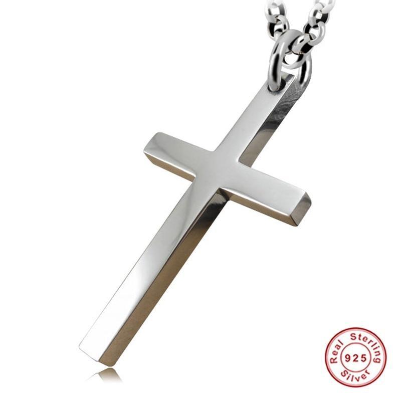 Men's Cross Pendant 925 Silver Cross Christian Boutique