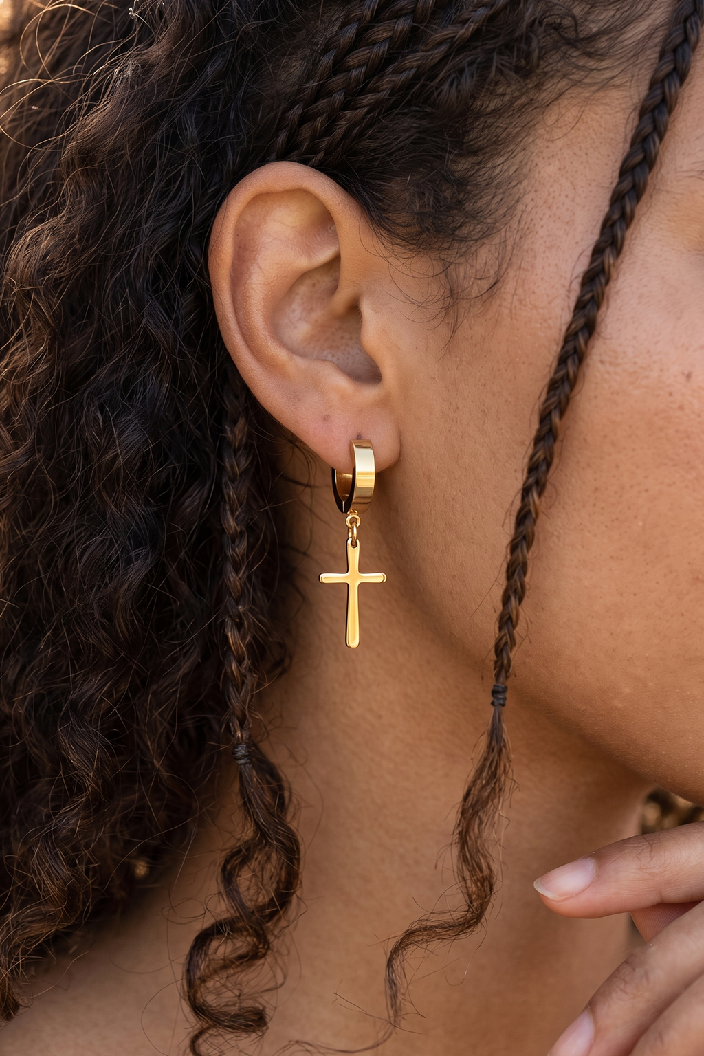 Boucles D'Oreille Croix