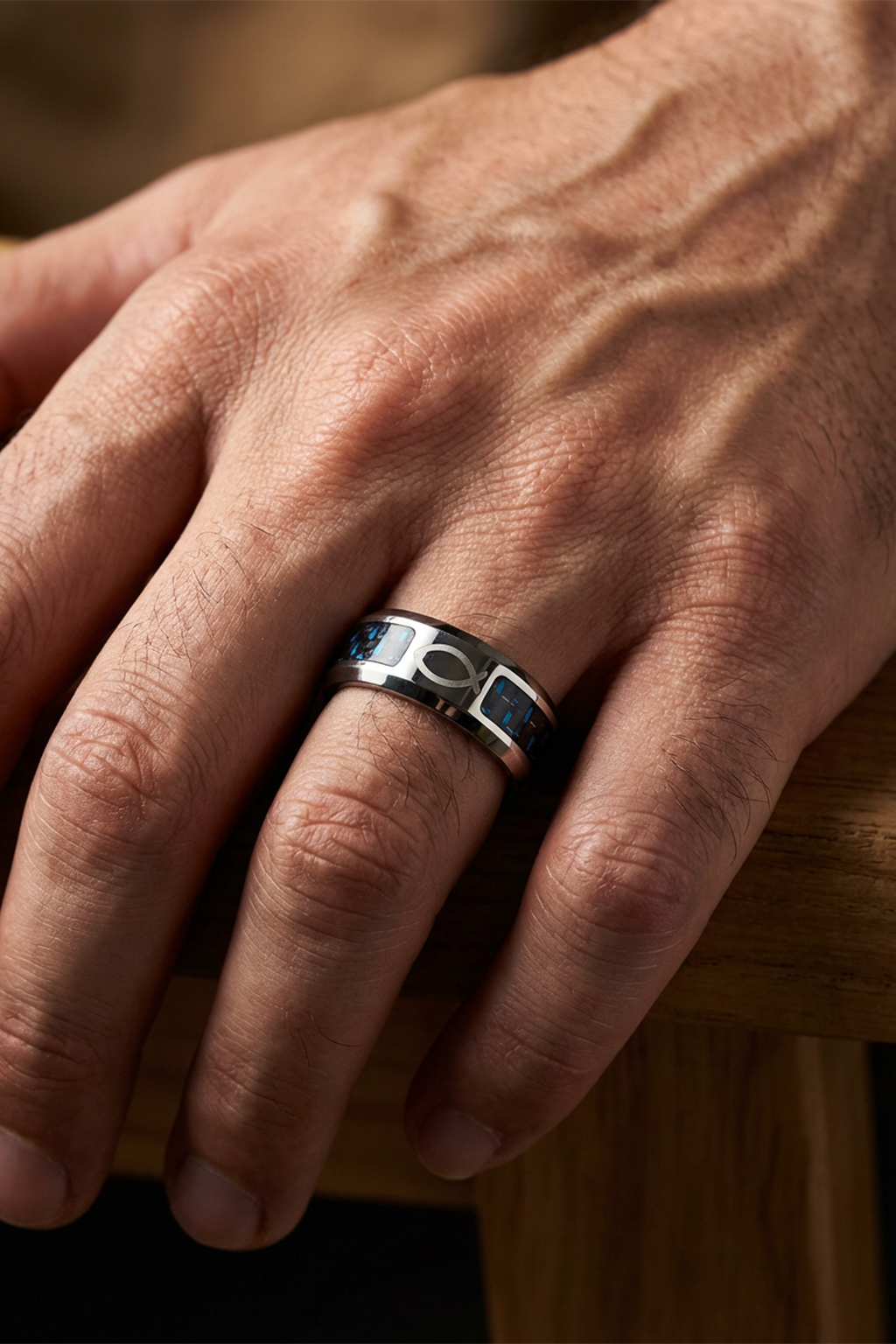 Bague Chrétienne Symbole ICHTHYS