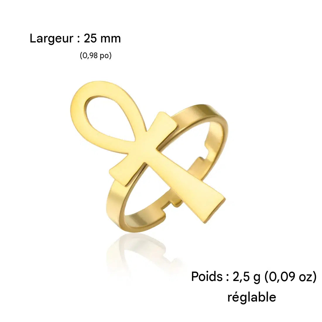 Bague Croix De Vie - Boutique Chretienne