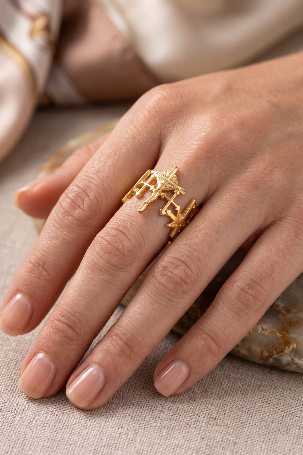 Bague Croix Jesus - Boutique Chretienne