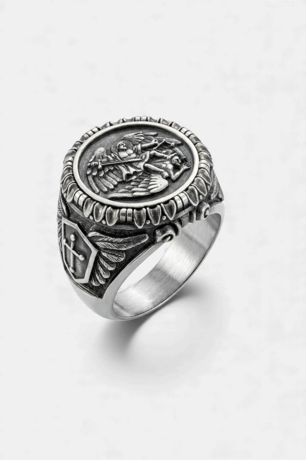 Bague Médaille Saint Michel Archange