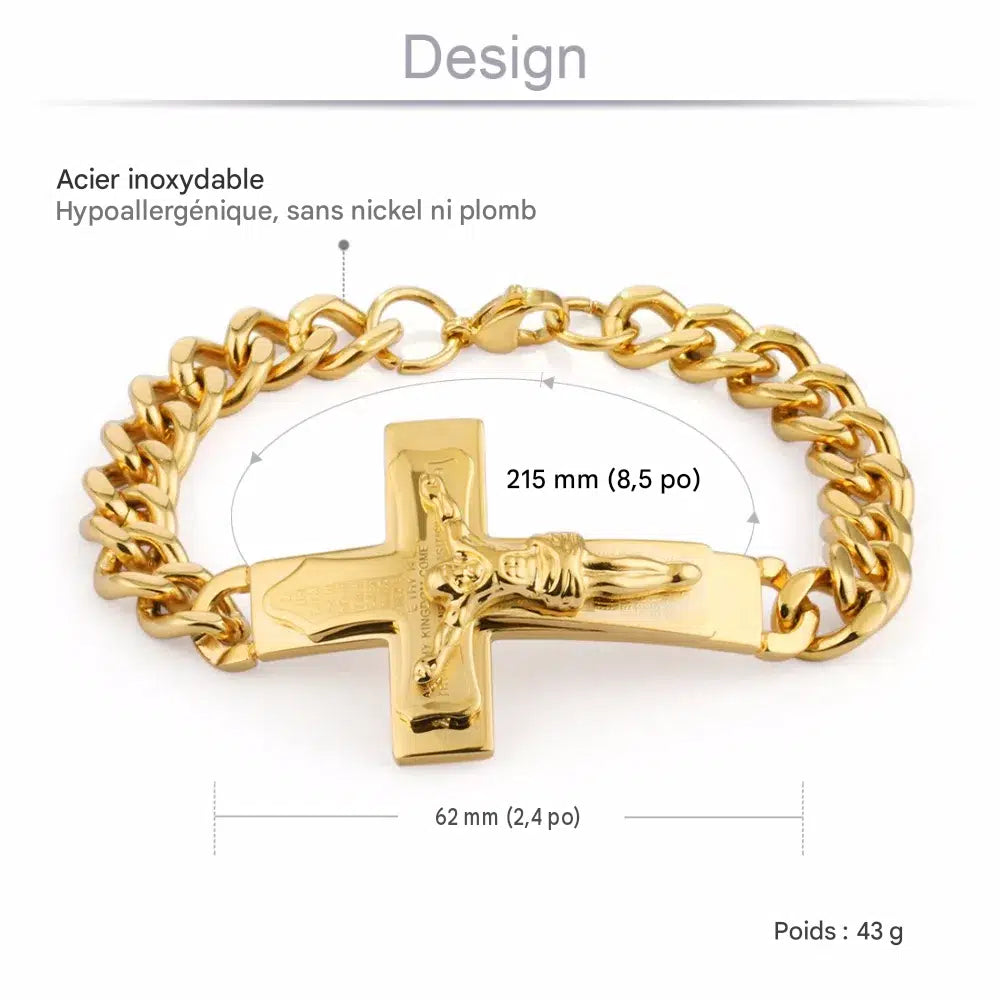 Bracelet Croix Chrétienne Homme - Boutique Chretienne