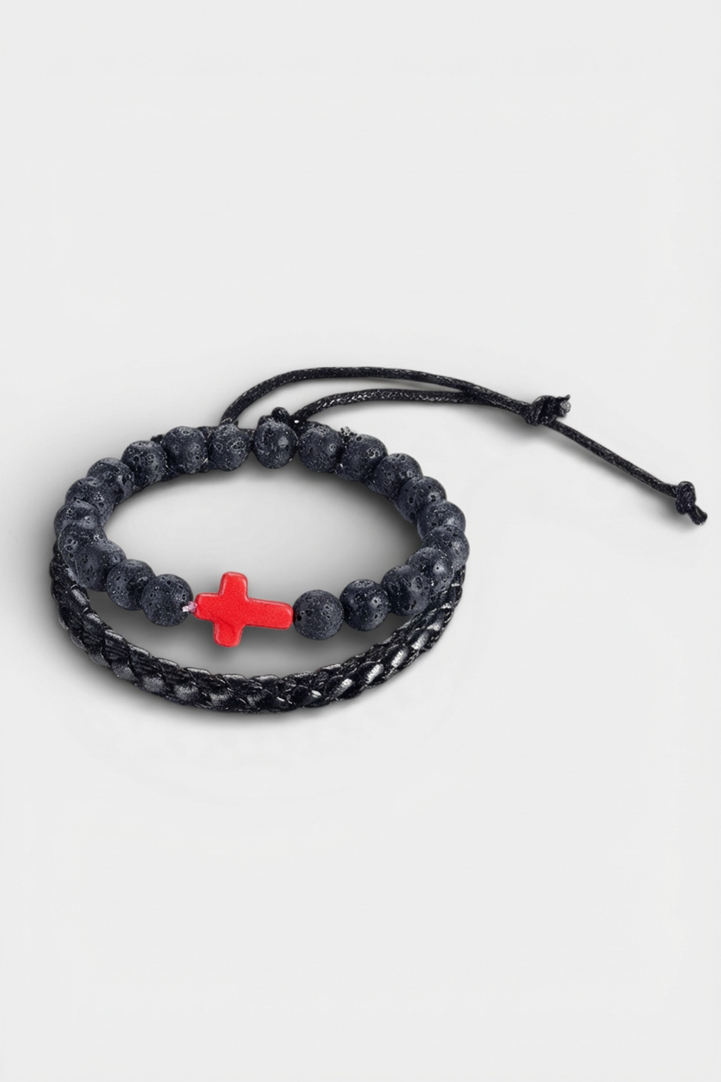 Bracelet Croix Chrétienne Et Croix Rouge