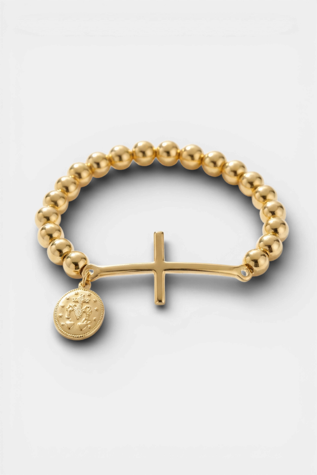 Bracelet Croix Medaille Miraculeuse Or