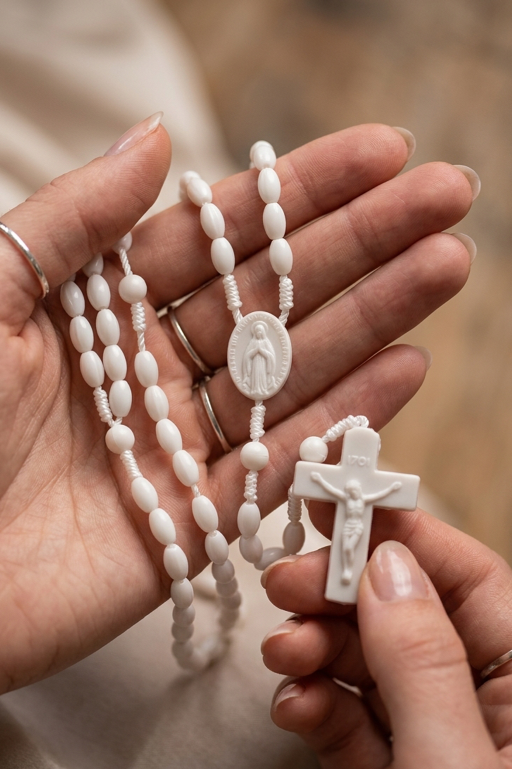 Chapelet Blanc II - Boutique Chretienne