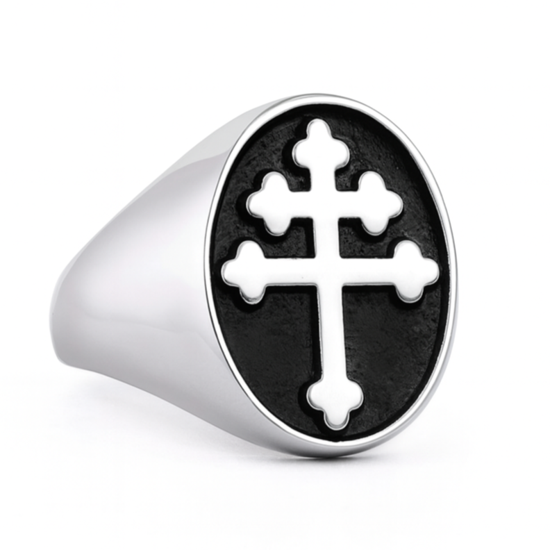 Bague Croix de Lorraine-Boutique Chrétienne