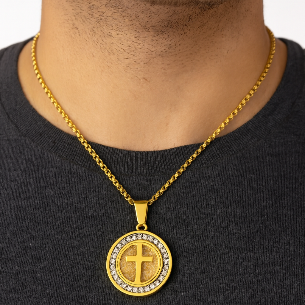 Medaille religieuse<br> Croix en Or-Boutique Chrétienne