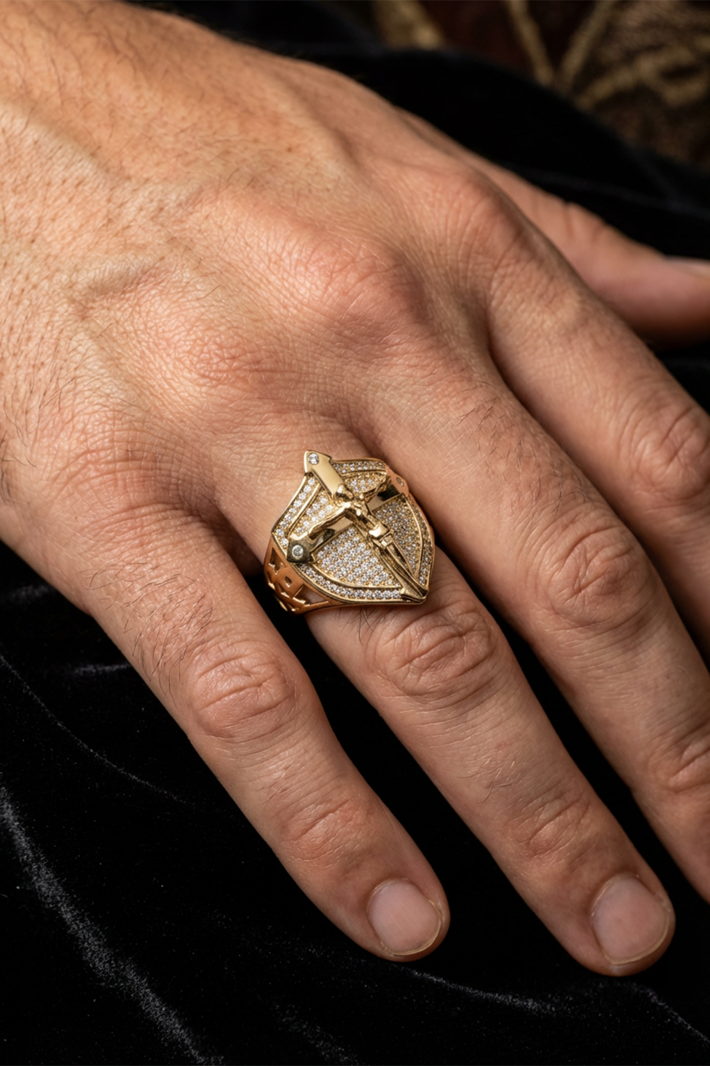 Chevalière Homem<br> Escudo Cristão