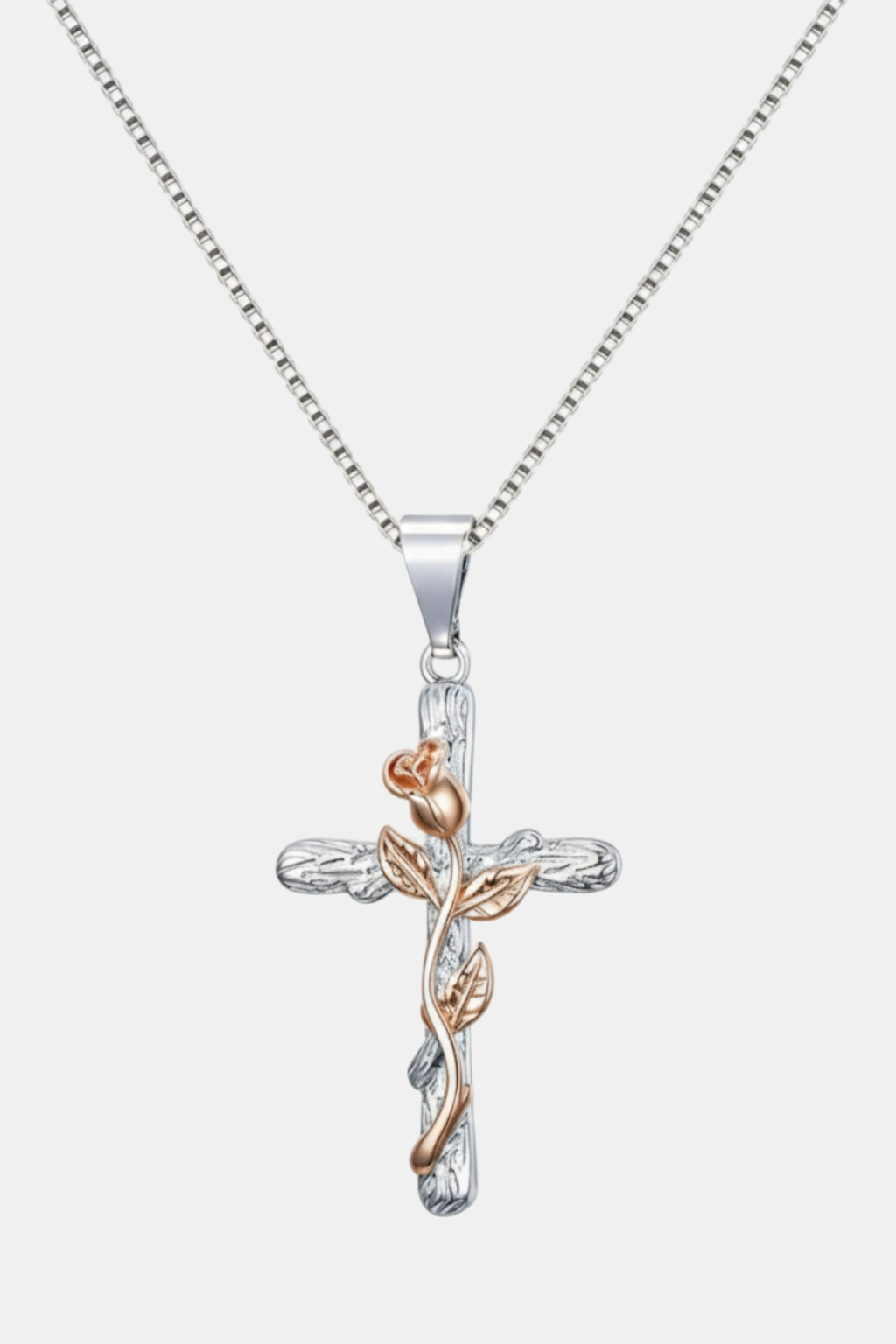 Collier Croix Femme Collier Croix Fleur