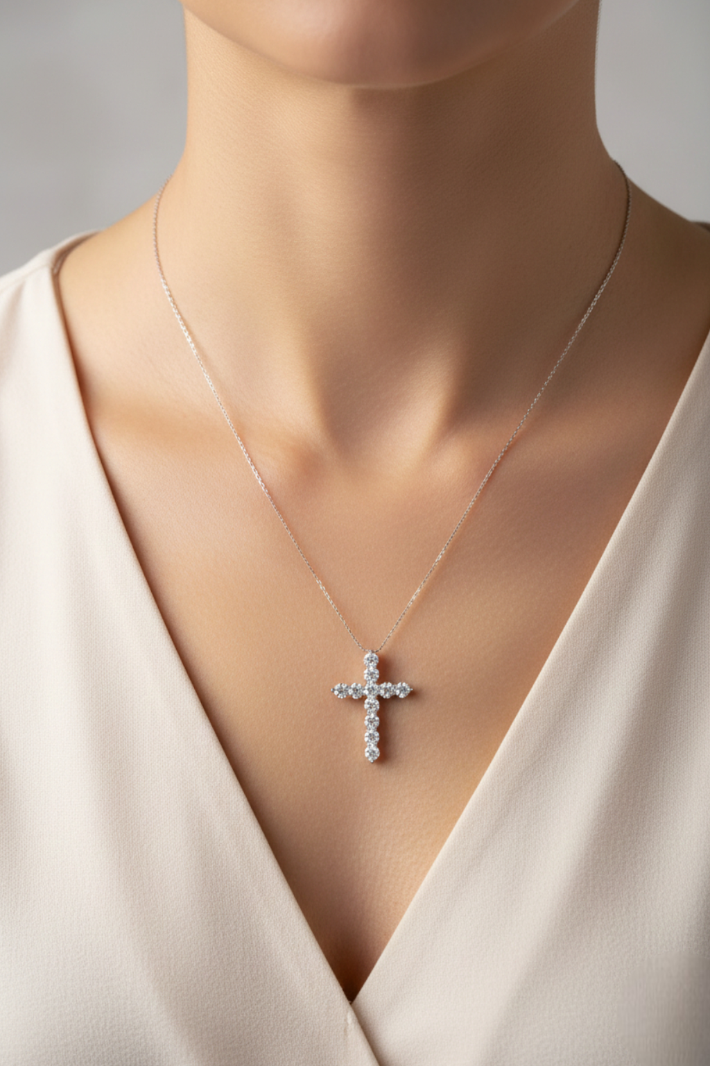 Collier Croix Femme Diamant Croix