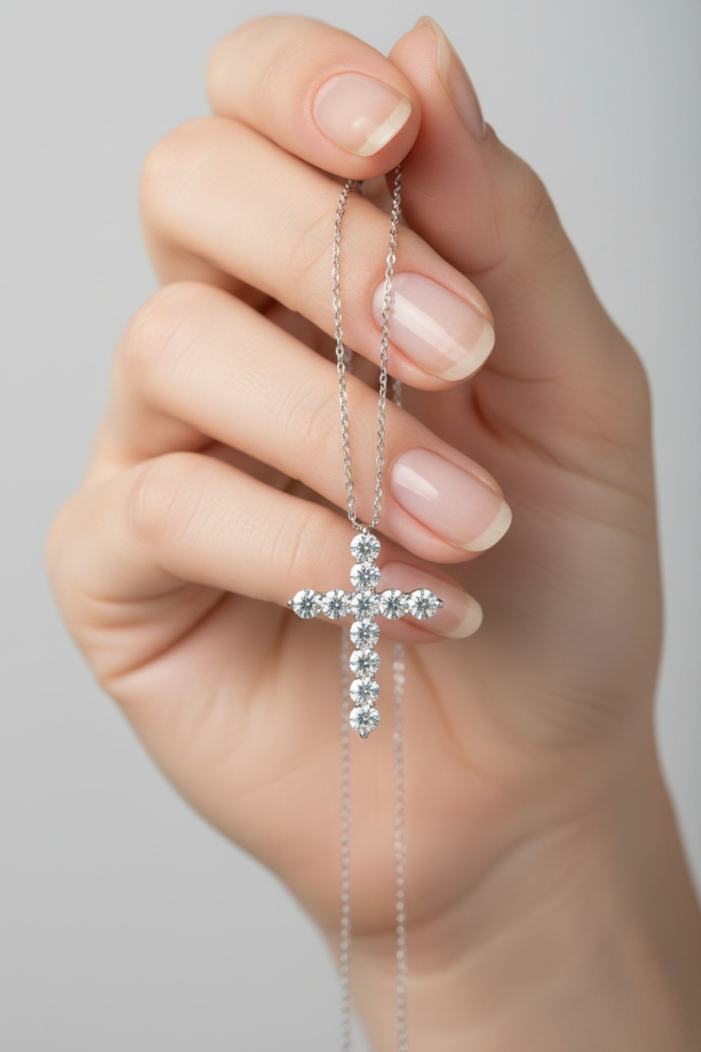 Colar Cruz Mulher<br> Diamante Cruz