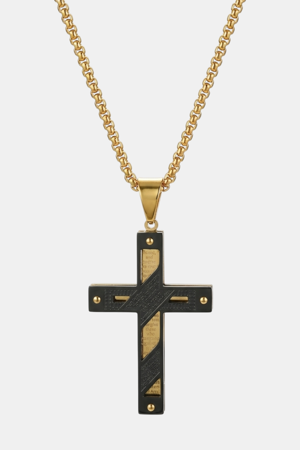 Collar para hombre Vnox de doble capa