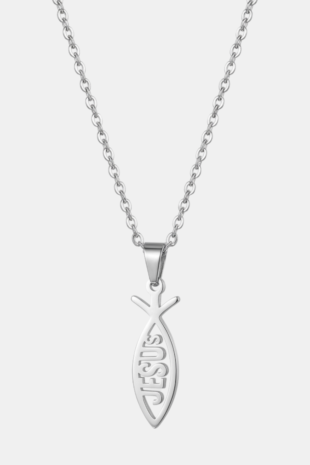 Collier Ichthus Symbole Chrétien Argent