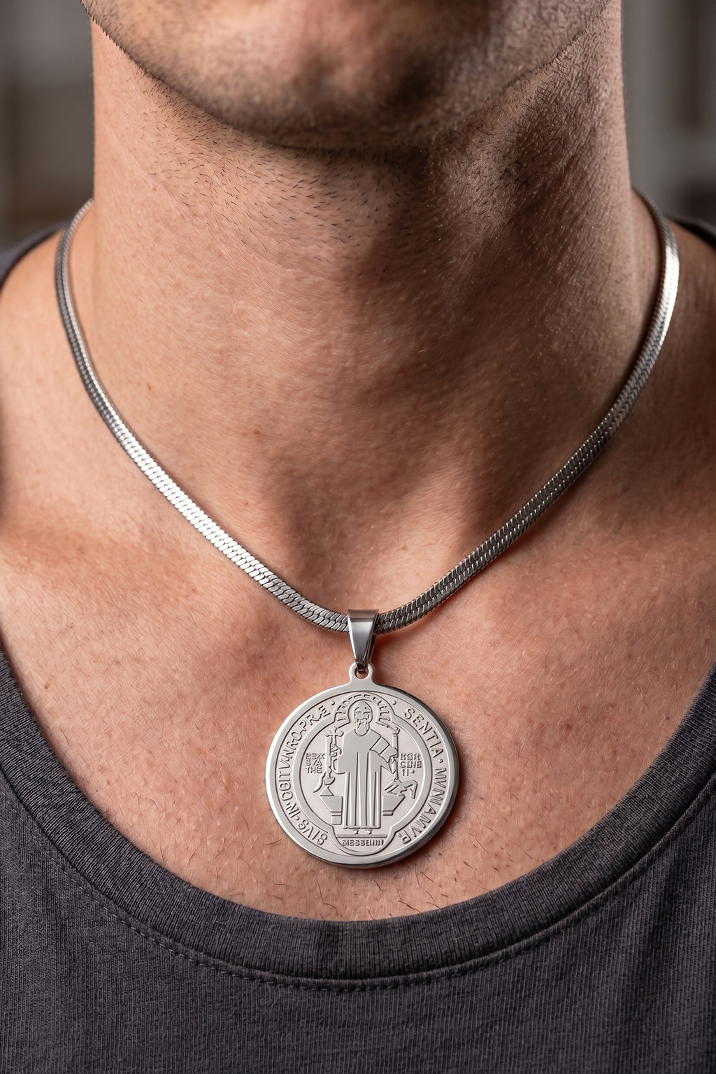 Collier ST BENOIT - Boutique Chretienne