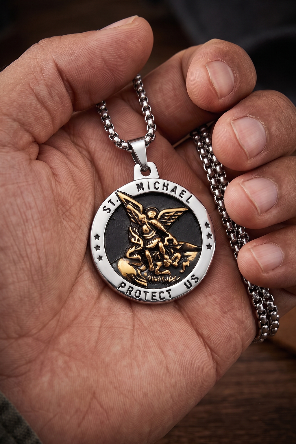 Collier ST MICHEL ARCHANGE - Boutique Chretienne