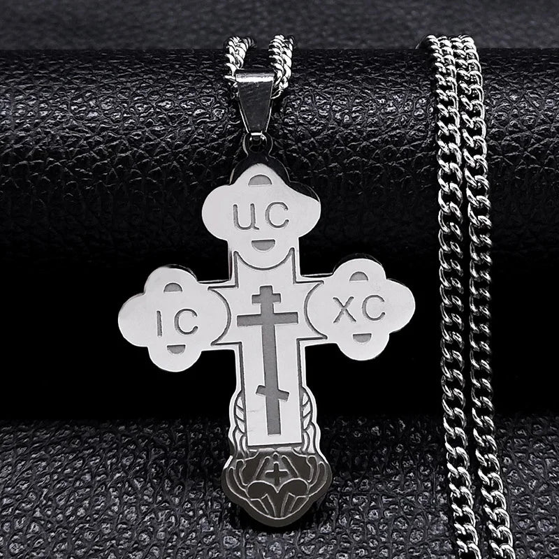 Collier Croix Orthodoxe - Boutique Chretienne