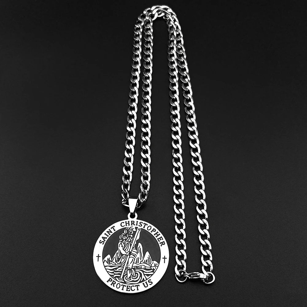 Collier ST CHRISTOPHE Homme - Boutique Chretienne