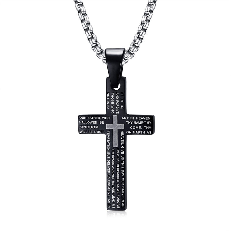 Pendentifs Croix Prière de la Bible-Boutique Chrétienne