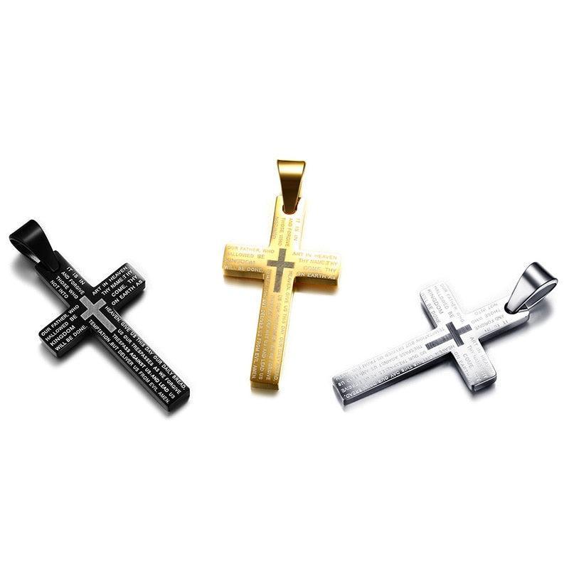Pendentifs Croix Prière de la Bible-Boutique Chrétienne