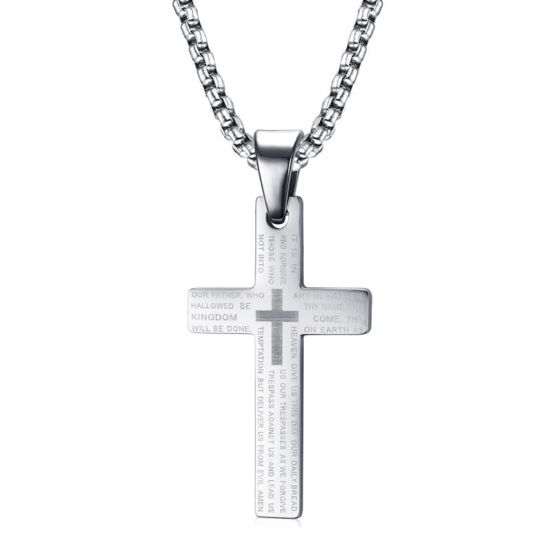 Pendentifs Croix Prière de la Bible-Boutique Chrétienne