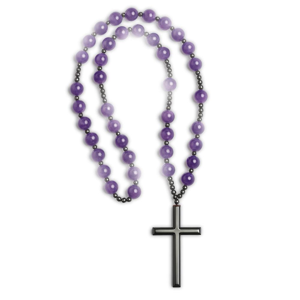 chapelet violet-Boutique Chrétienne