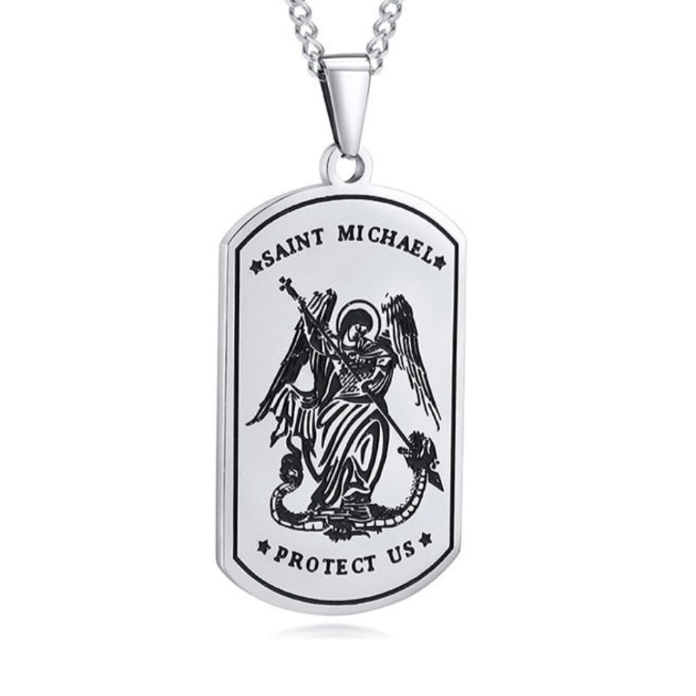 Collier Homme Saint Michel 60cm-Boutique Chrétienne