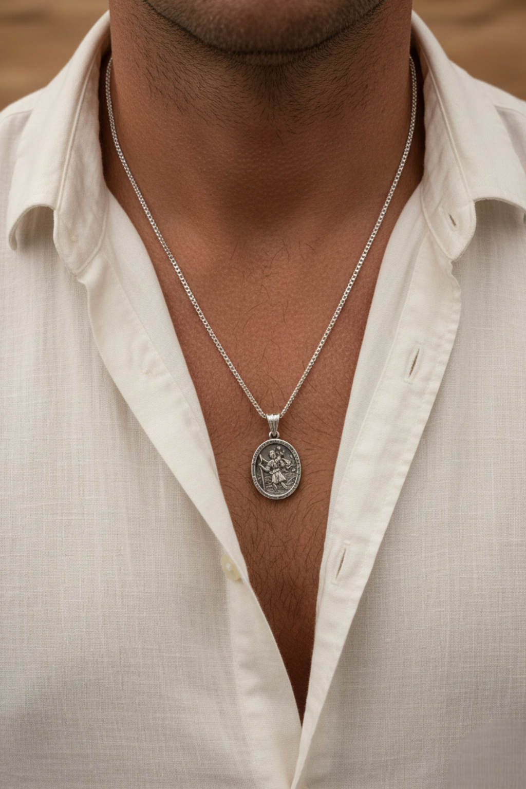 Médaille Ovale De Saint Christophe 60cm