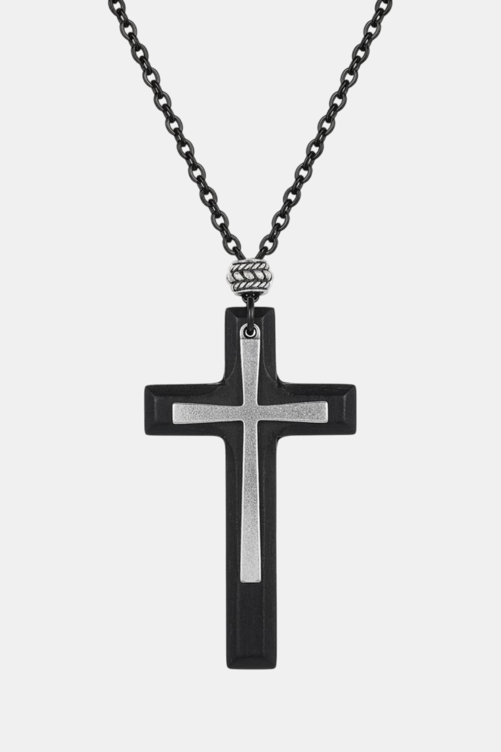 Pendentif Croix BOIS Homme - Boutique Chretienne