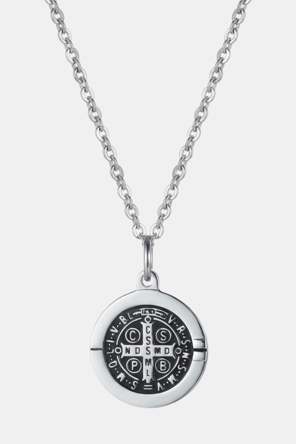 Pendentif Religieux  Médaille De Saint-Benoît Acier Protection