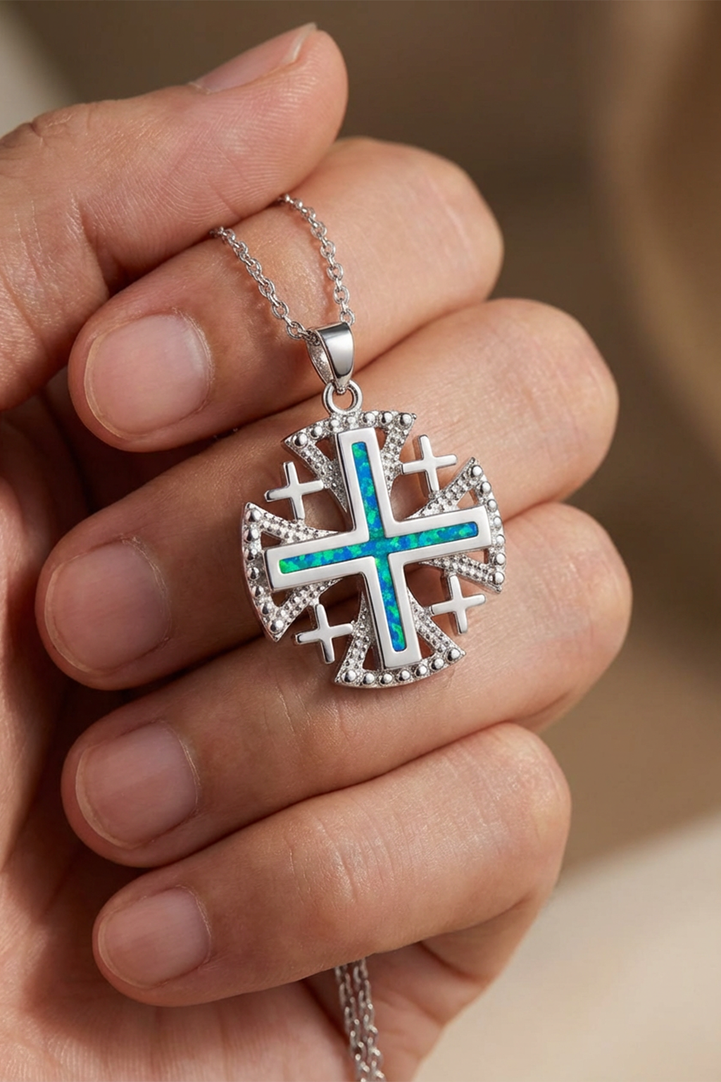 Pendentif Croix De Jerusalem